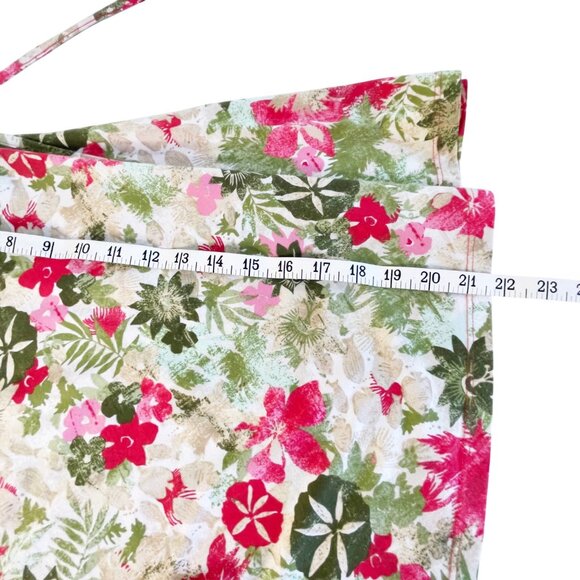 Patagonia Lithia Skirt Floral Mini Size M Stretchy Tie Adjustable Waist Pull On - Picture 6 of 7